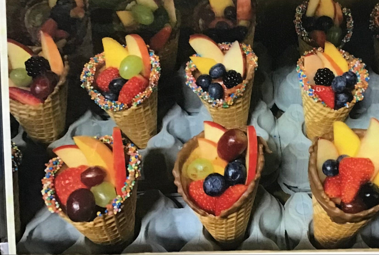 Fruit cones platters