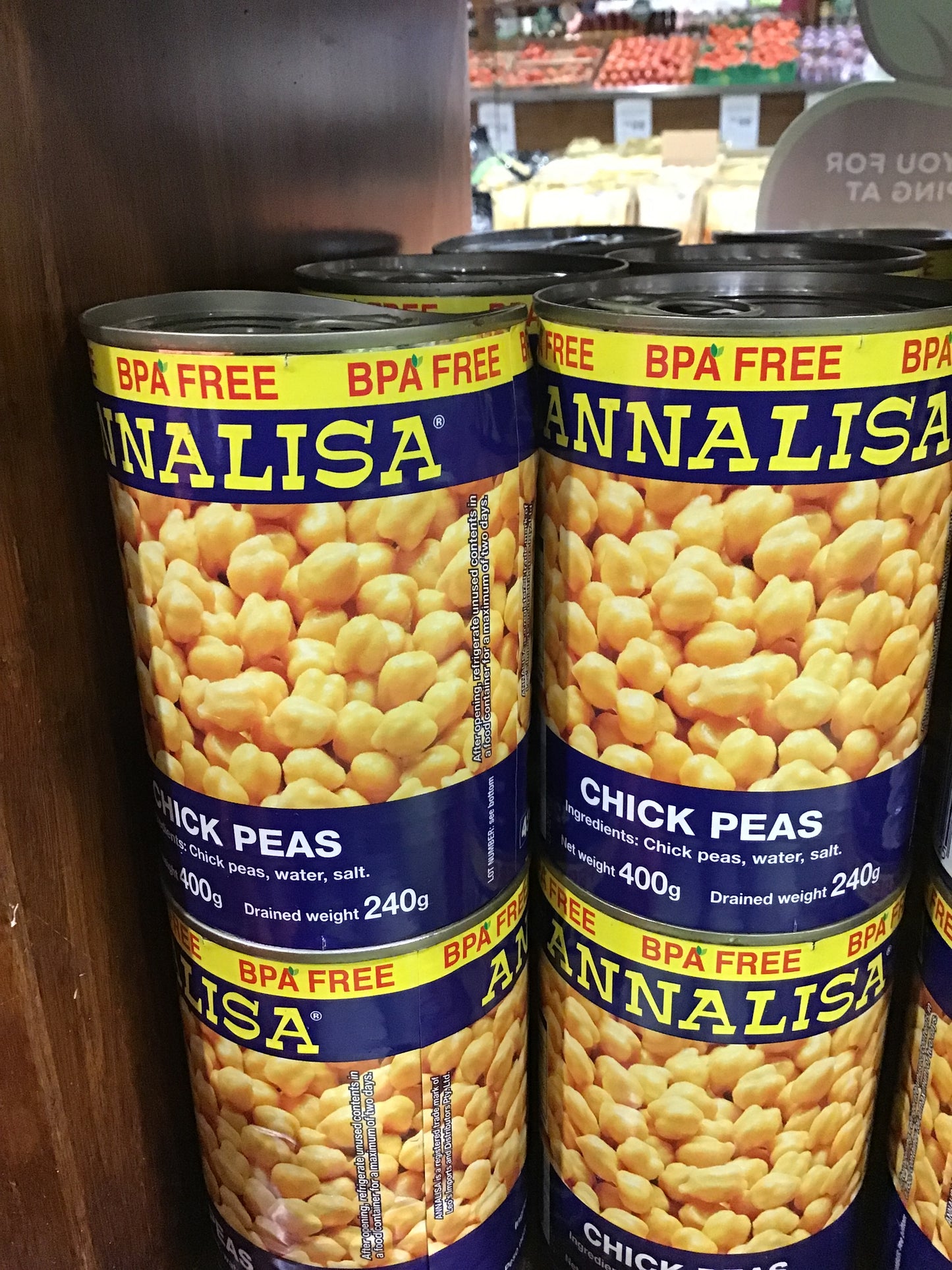 Anna Lisa chick peas