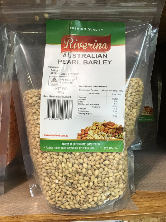 AUSTRALIAN PEARL BARLEY 500g  Riverina