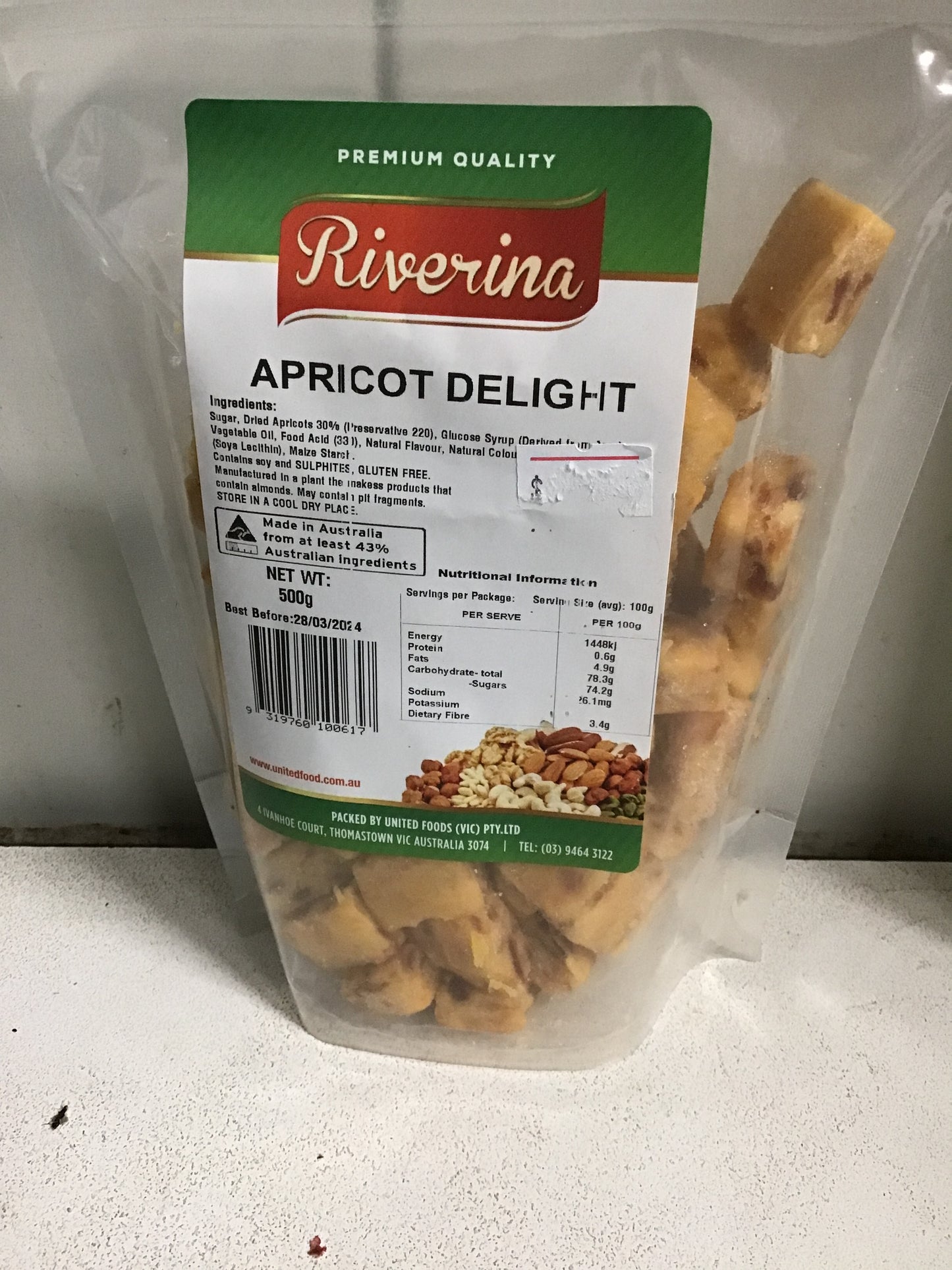 Apricot Delight 500g  Riverina