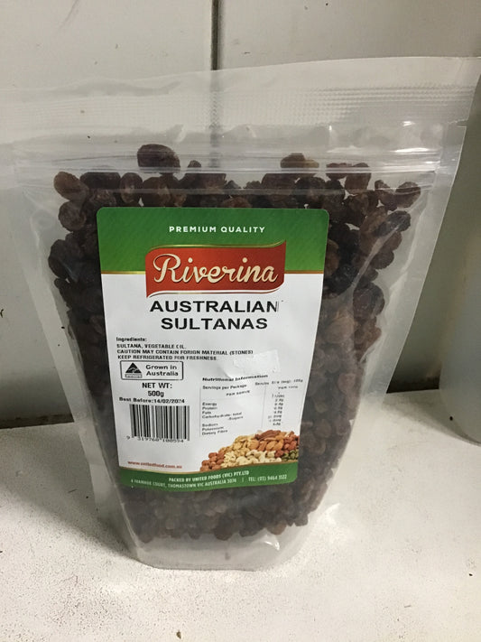 AUSTRALIAN SULTANAS  Riverina