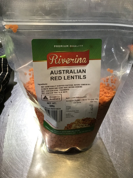 AUSTRALIAN RED  LENTILS