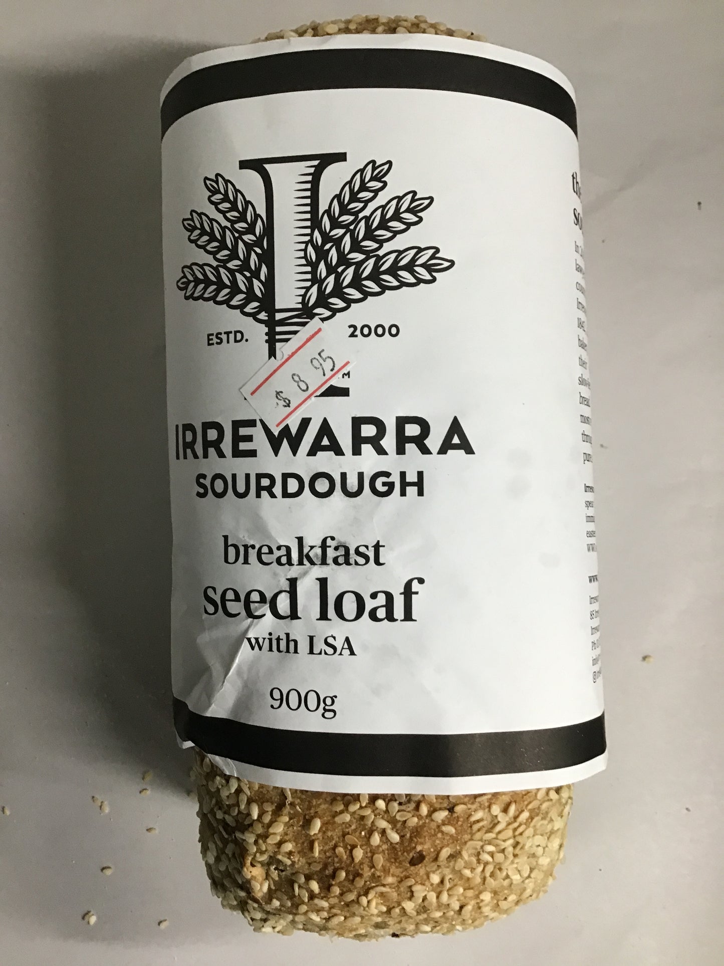 Irrewarra Breakfast Seed Loaf 900g