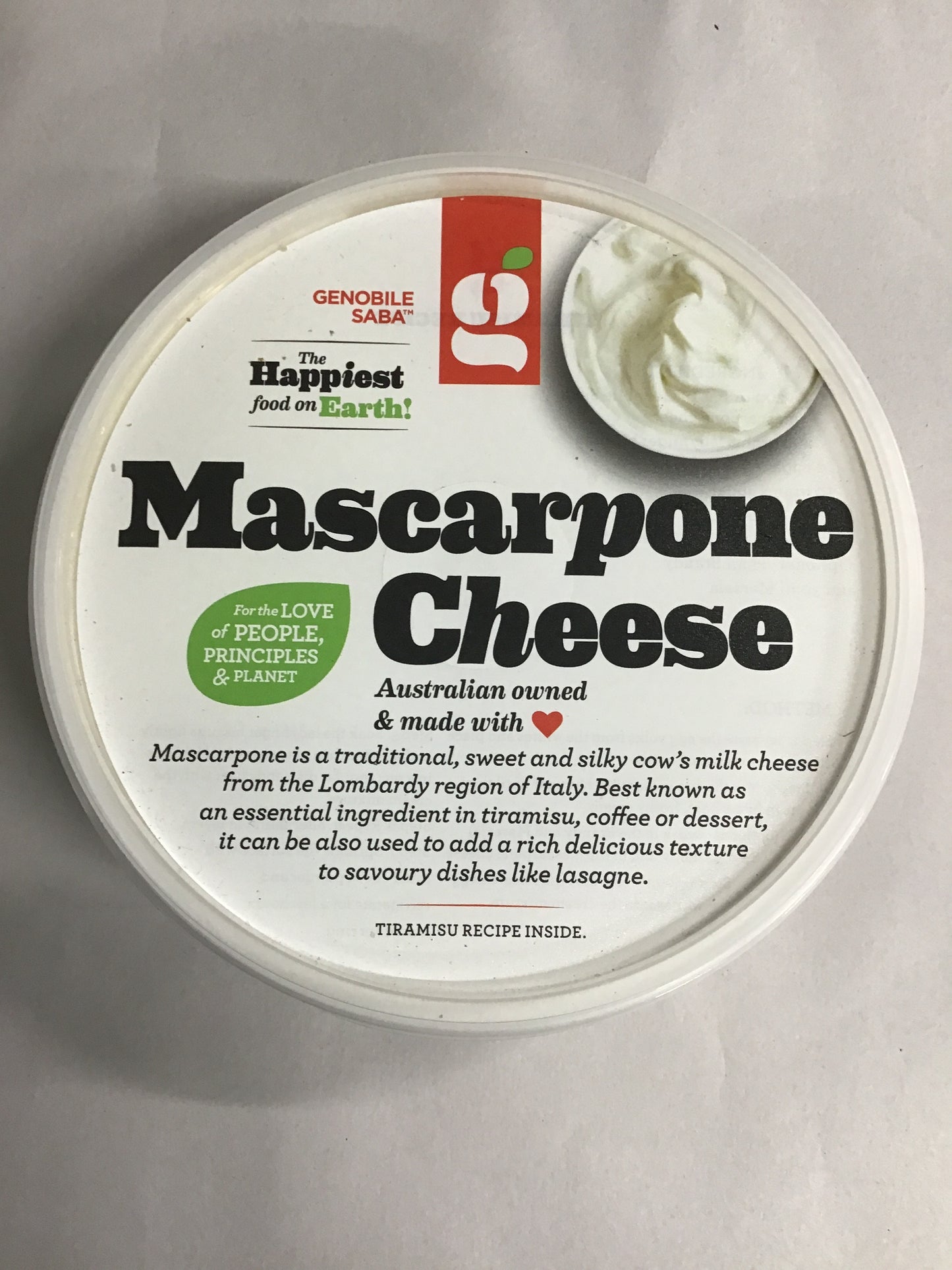 Marscarpone Cheese 250gm