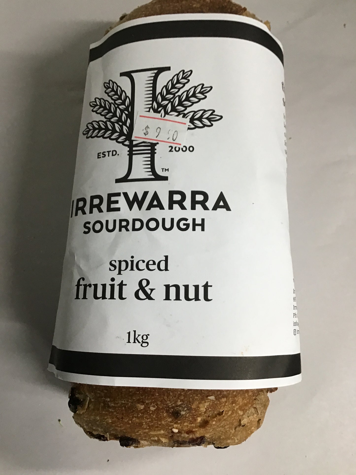 Irrewarra Spiced Fruit & Nut Loaf 900g