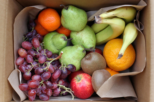 School Lunch Box - packed with  easy portion fruit for kids