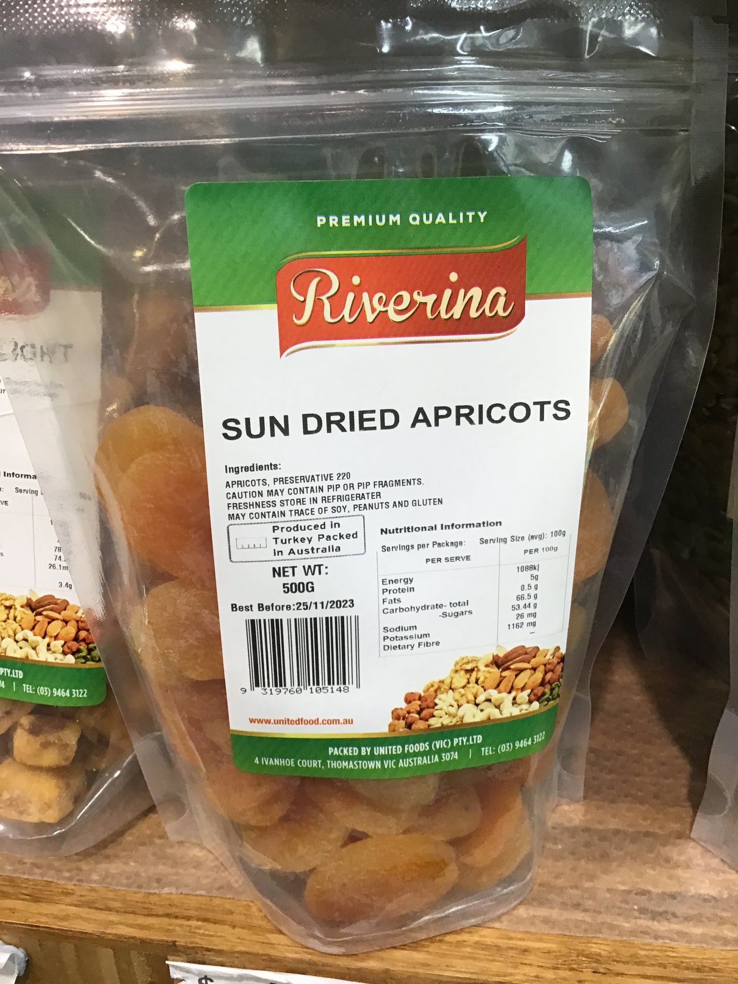 Riverina sun dried apricots