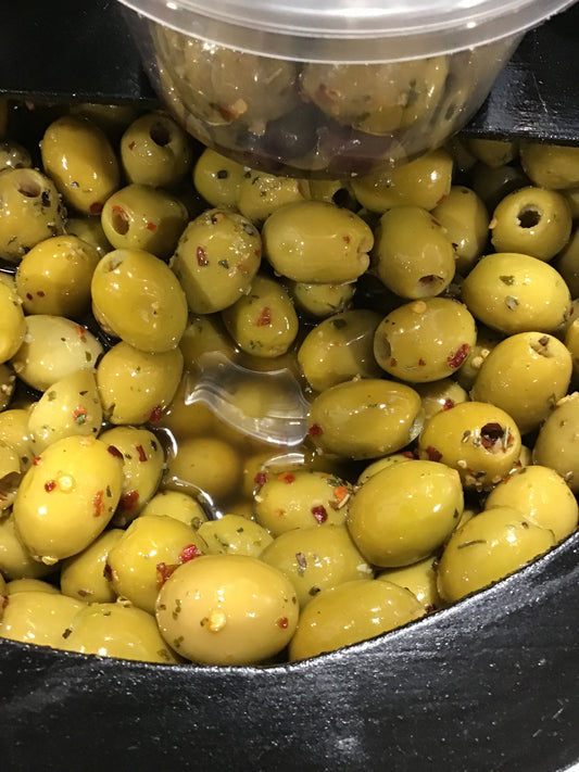 jumbo green olives pitted